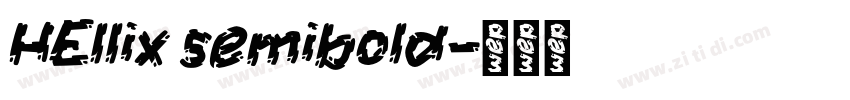HEllix semibold字体转换